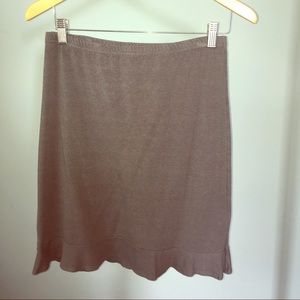 Old Navy Gray Skirt with Ruffles